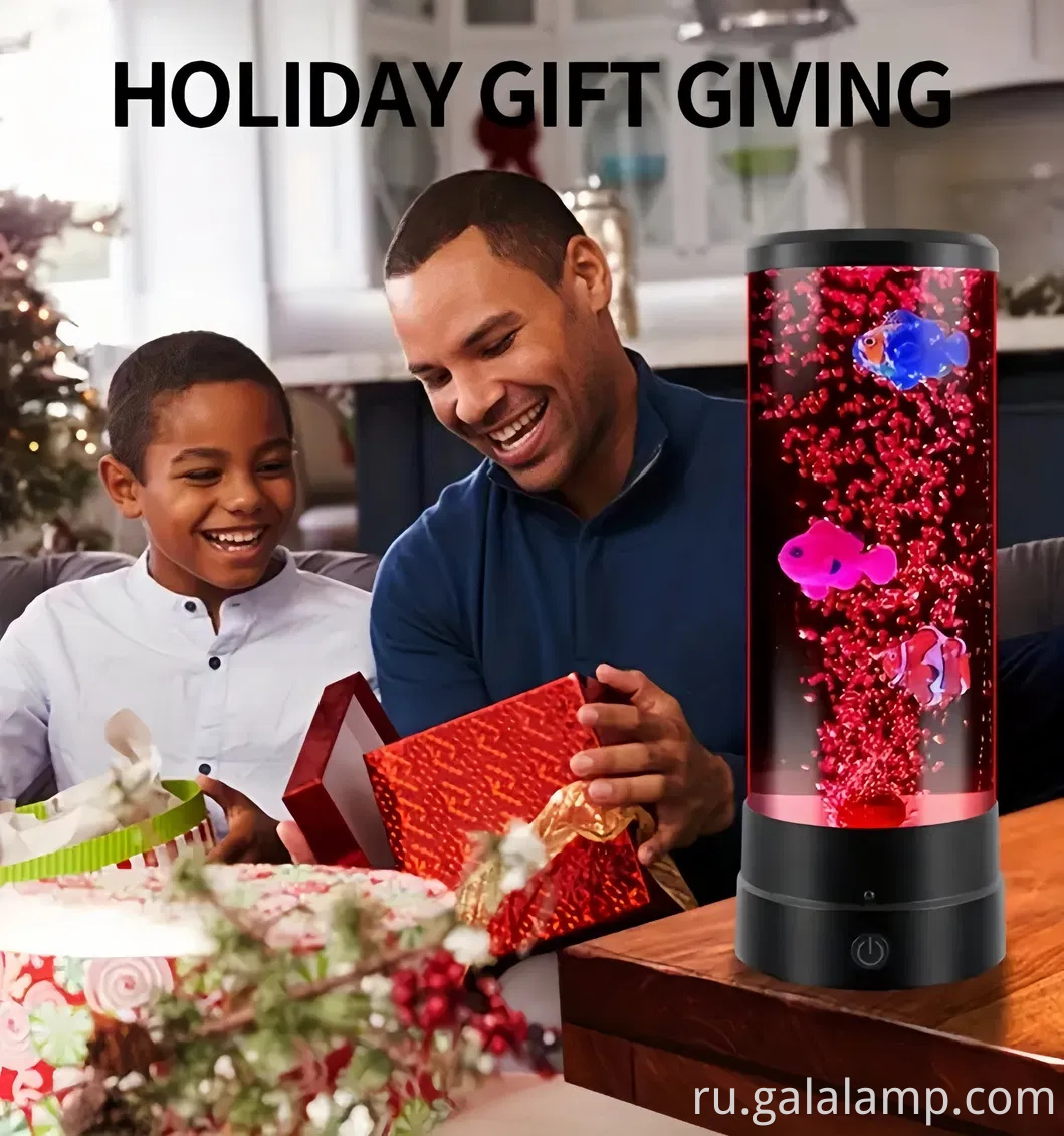 Creative USB Plug Bubble Fish Jellyfish Night Light подарок